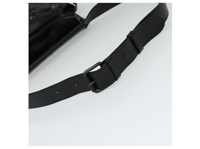 Autre Marque BOTTEGA VENETA INTRECCIATO Borsa a vita Pelle Nera Auth MX365 Nero - vista 7