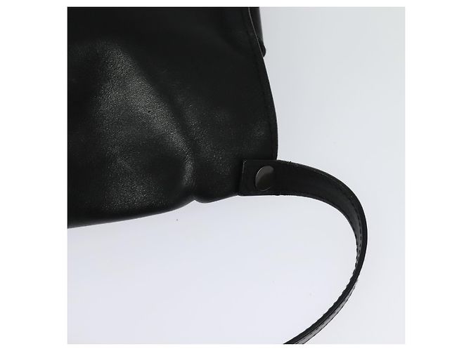 Autre Marque BOTTEGA VENETA INTRECCIATO Borsa a vita Pelle Nera Auth MX365 Nero - vista 9