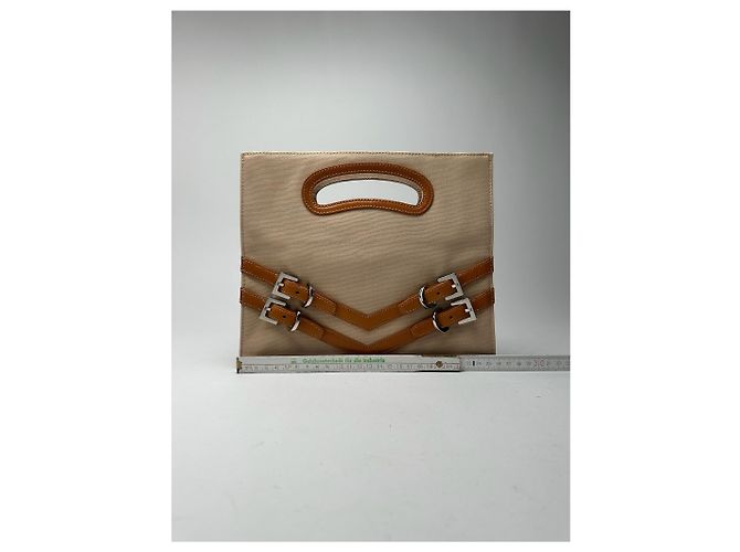 Yves Saint Laurent Vintage YSL Baumwolltasche beige - Ansicht 11
