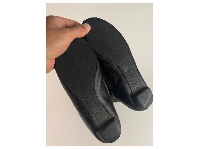 Stivali in pelle vintage Givenchy neri EU38 Nero - vista 13