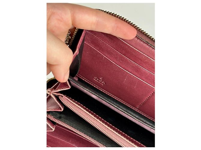 Vintage Gucci Monogram Wallet beige pink - view 5