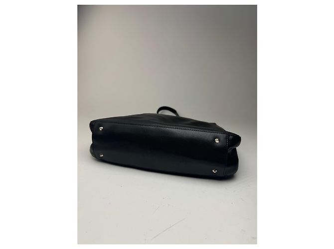 Vintage Gianni Versace Ledertasche schwarz - Ansicht 9