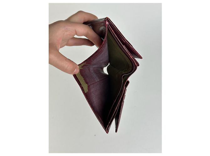 Vintage Givenchy Patent Leather Wallet purple - view 2
