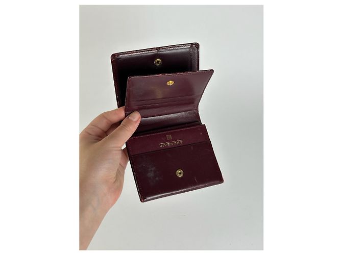 Vintage Givenchy Patent Leather Wallet purple - view 4