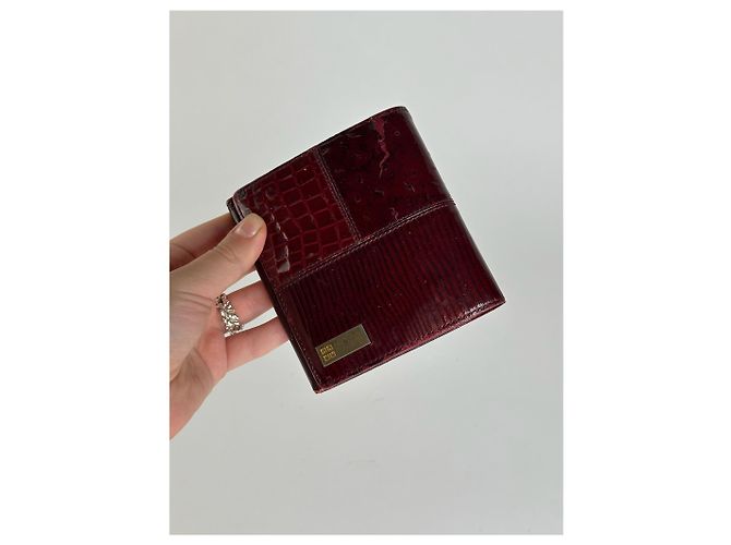 Vintage Givenchy Patent Leather Wallet purple - view 7