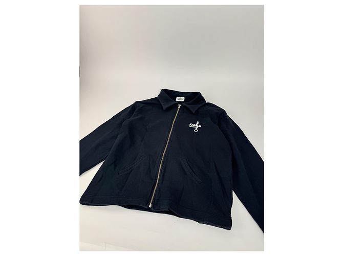 Autre Marque Giacca vintage Kansai Yamamoto in cotone blu navy L - vista 13