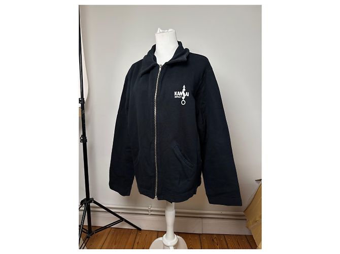 Autre Marque Giacca vintage Kansai Yamamoto in cotone blu navy L - vista 14