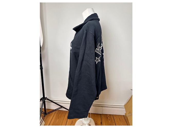 Autre Marque Giacca vintage Kansai Yamamoto in cotone blu navy L - vista 3