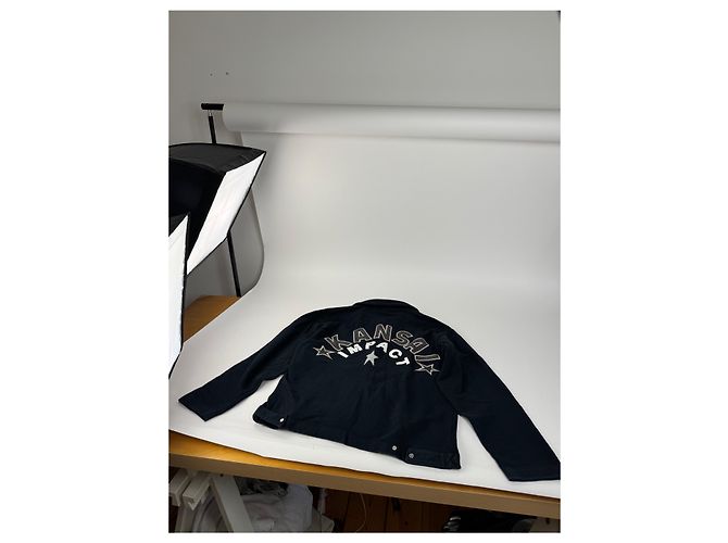 Autre Marque Giacca vintage Kansai Yamamoto in cotone blu navy L - vista 6