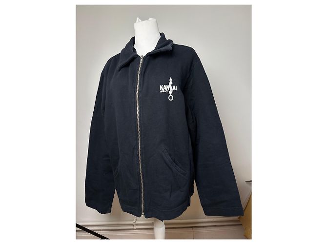 Autre Marque Giacca vintage Kansai Yamamoto in cotone blu navy L - vista 7