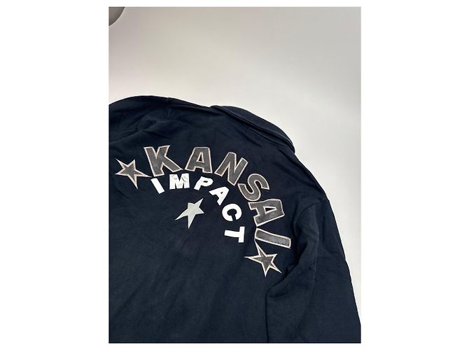 Autre Marque Giacca vintage Kansai Yamamoto in cotone blu navy L - vista 8