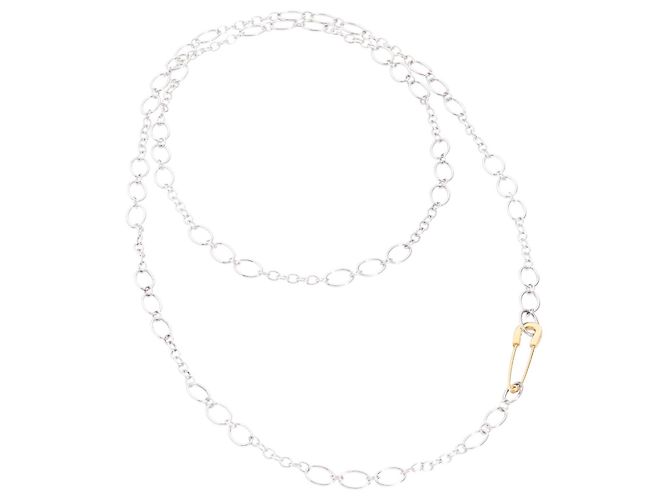 Dodo pomellato Collana Essentials in argento con spilla in oro giallo 18kt D'oro - vista 6