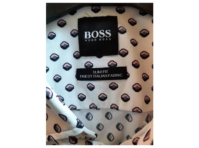Camicia Hugo Boss Slim Fit Bianca Bianco - vista 4