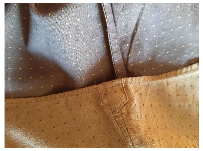 Camisa Prada de algodão marrom e roxo escuro - vista 2