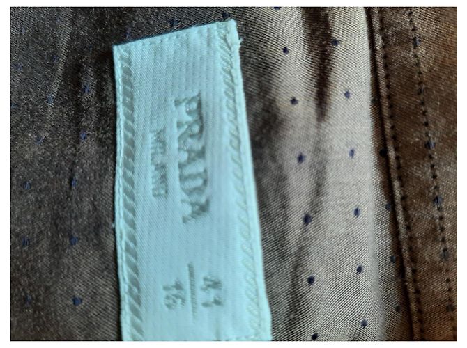 Camisa Prada de algodão marrom e roxo escuro - vista 4
