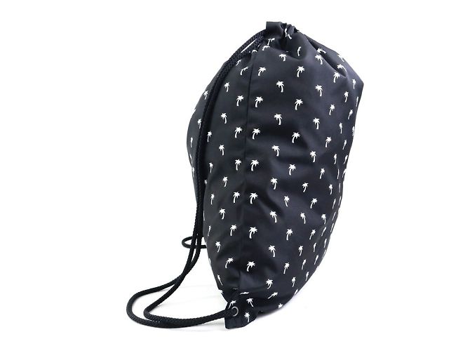 Zaino in nylon Saint Laurent Nero Bianco - vista 2