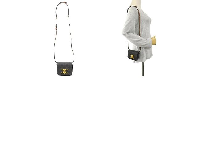 Céline Celine Triomphe Schultertasche Braun - Ansicht 5