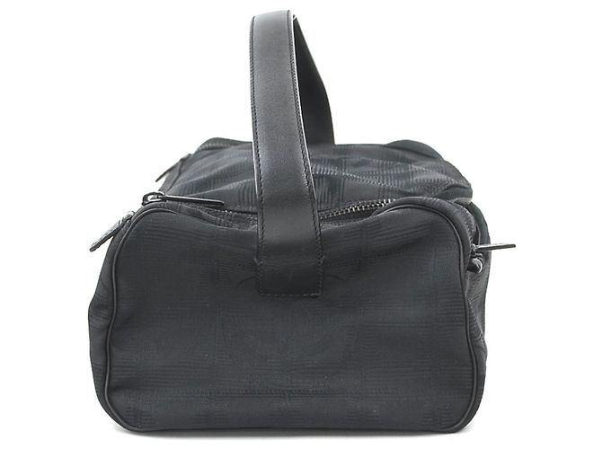 Vanity Borsa a mano in nylon nero jacquard Chanel - vista 2