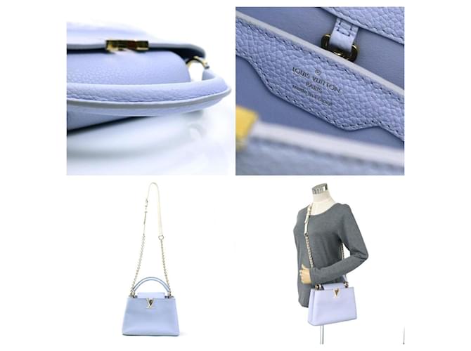 Borsa Capucines BB Louis Vuitton Crudo Porpora - vista 5
