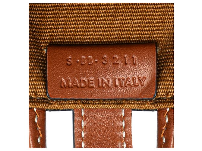 Céline Chaveiro Cabas Vertical em Lona Envernizada Micro Triomphe da Celine Brown Marrom Castanho escuro - vista 6