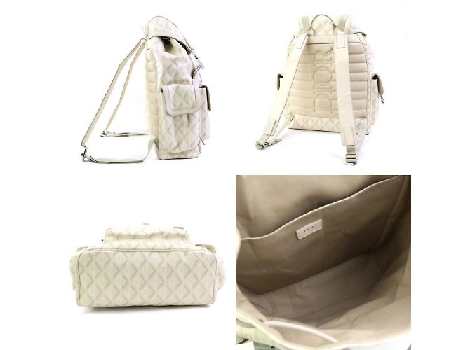 Zaino beige chiaro Christian Dior - vista 2