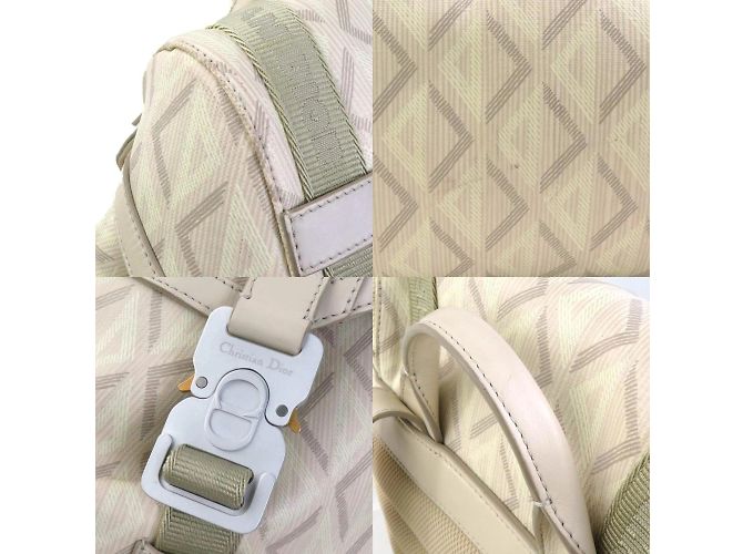 Zaino beige chiaro Christian Dior - vista 4