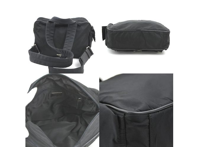 Bolso de nylon negro Prada - vista 3