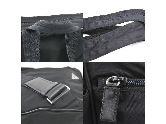 Bolso de nylon negro Prada - vista 4