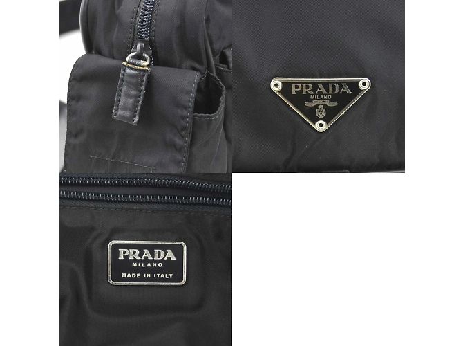 Bolso de nylon negro Prada - vista 5