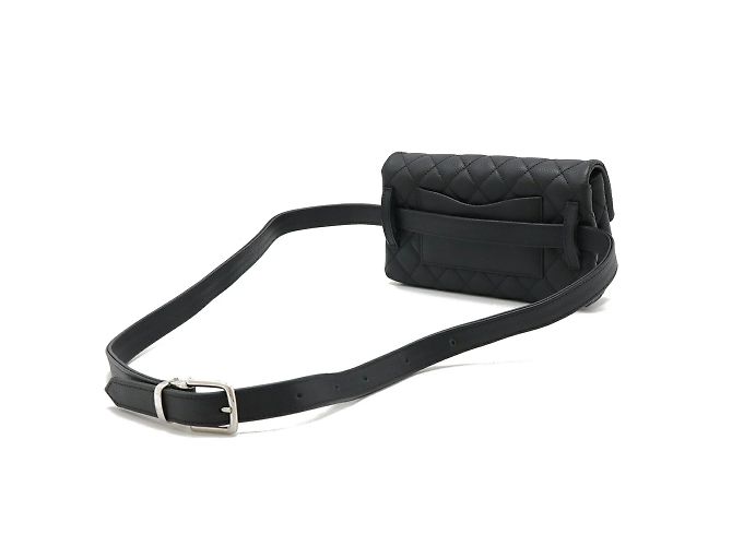 Borsa in vita Matelassé Chanel 2.55 Nero - vista 3