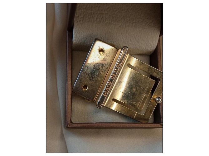 Fibbia per cintura Dior in metallo vintage D'oro - vista 3
