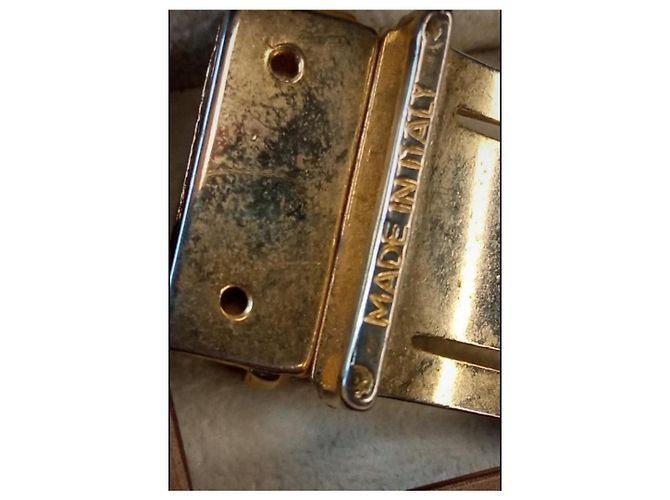 Fibbia per cintura Dior in metallo vintage D'oro - vista 4