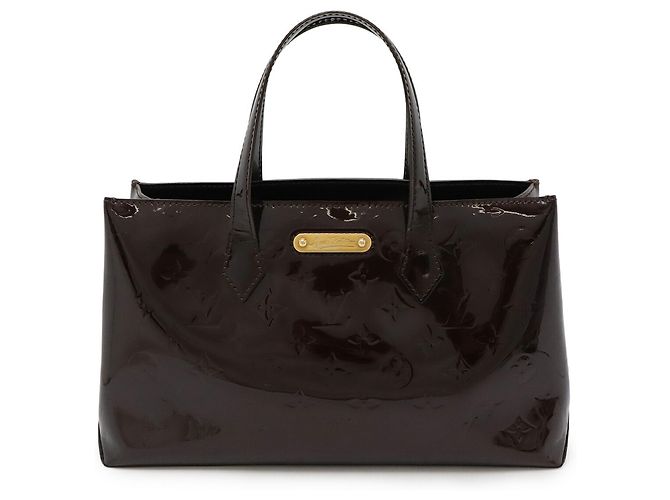 Borsa Louis Vuitton Monogram Vernis Wilshire PM Bordò - vista 2