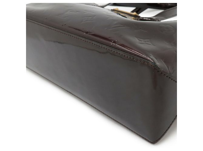Borsa Louis Vuitton Monogram Vernis Wilshire PM Bordò - vista 4