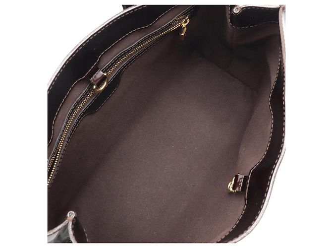 Borsa Louis Vuitton Monogram Vernis Wilshire PM Bordò - vista 8