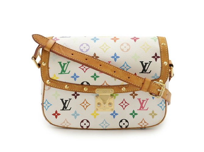 Sologne Schultertasche Monogramm Multicolor Louis Vuitton Weiß Mehrfarben - Ansicht 2