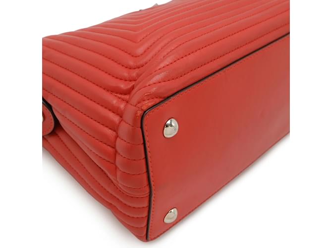 Fendi Dotcom Leder Schultertasche Rot - Ansicht 4
