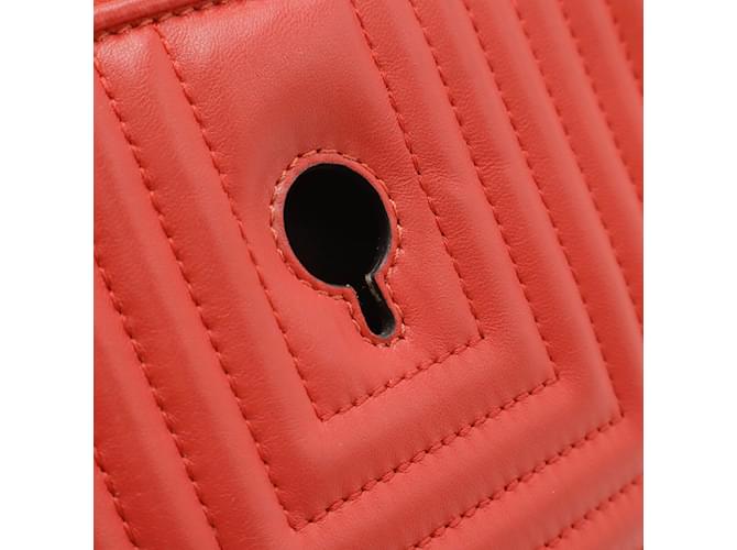 Fendi Dotcom Leder Schultertasche Rot - Ansicht 5