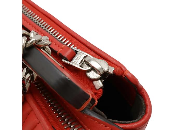 Fendi Dotcom Leder Schultertasche Rot - Ansicht 6