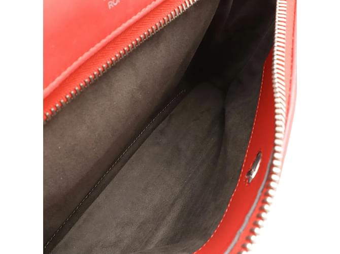Fendi Dotcom Leder Schultertasche Rot - Ansicht 8