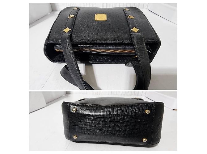 MCM Vintage Kleine Tote Tasche Schwarz - Ansicht 10
