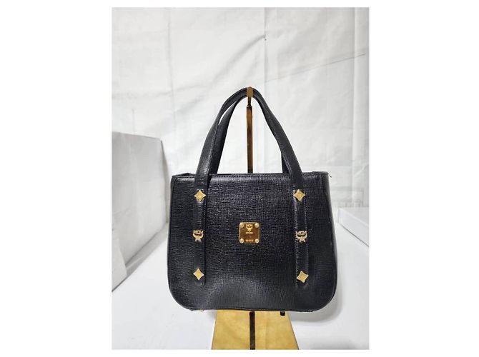 MCM Vintage Kleine Tote Tasche Schwarz - Ansicht 12