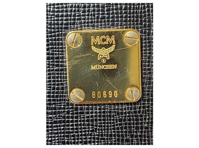 MCM Vintage Kleine Tote Tasche Schwarz - Ansicht 6