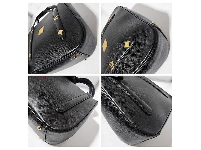 MCM Vintage Kleine Tote Tasche Schwarz - Ansicht 8