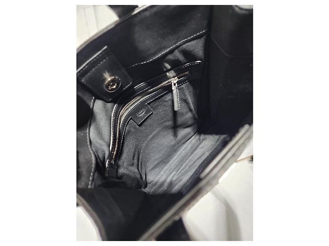 MCM Visetos Klassic Tote Bag Schwarz/Grau - Ansicht 12