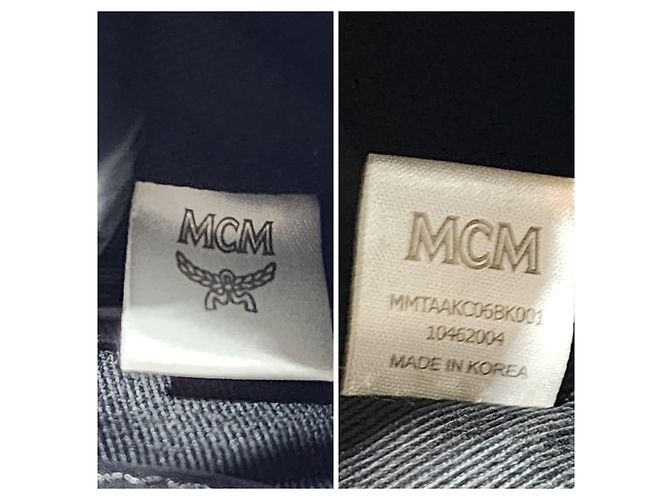 MCM Visetos Klassic Tote Bag Schwarz/Grau - Ansicht 5