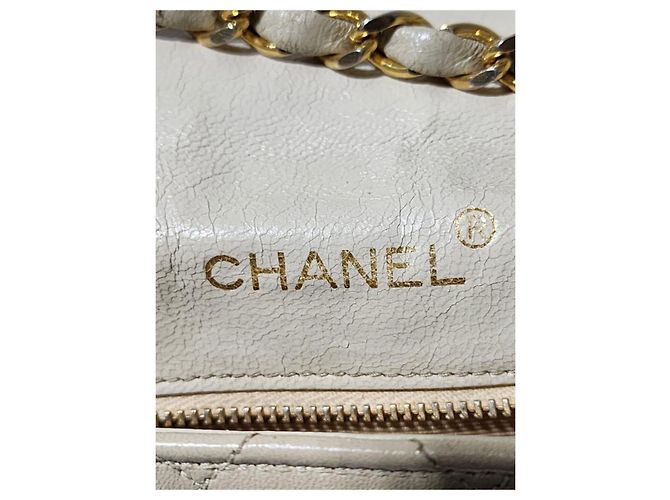 Borsa a spalla Chanel Classica Timeless Matelassè crema Crudo - vista 11