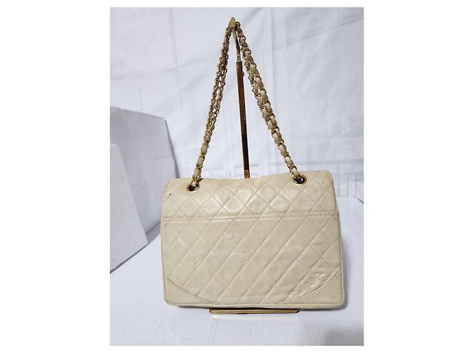 Borsa a spalla Chanel Classica Timeless Matelassè crema Crudo - vista 5