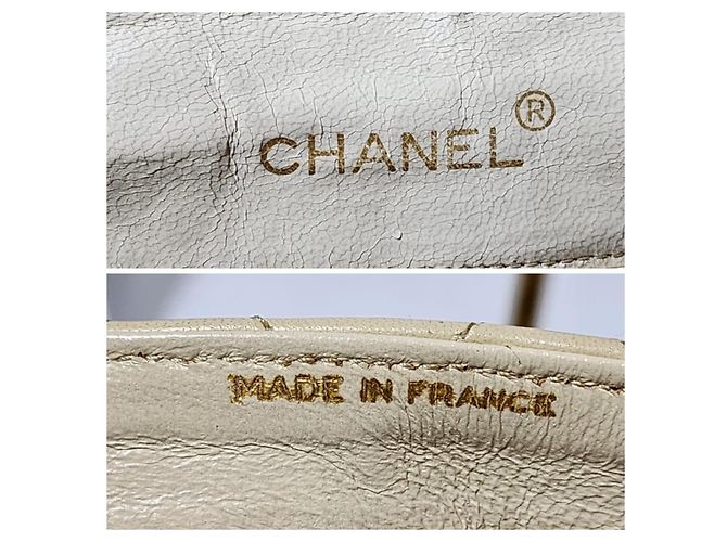 Borsa a spalla Chanel Classica Timeless Matelassè crema Crudo - vista 6