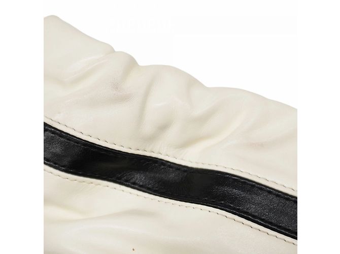 Chanel 22 Chanel Tote Bag 22 aus glänzendem Kalbsleder Schwarz Weiß - Ansicht 11